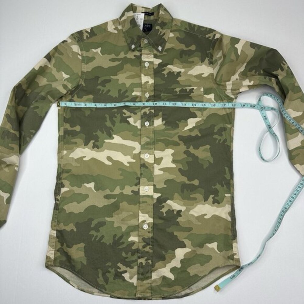 J.Crew Flex Mens XS Slim Fit Camouflage Button Down Shirt‎ Green Camo L6410 NWT - Picture 9 of 11